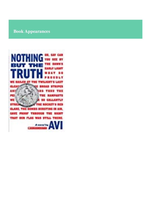 Nothing but the truth book online